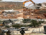 الاحتلال يهدم قرية الضبع بمسافر يطا ومنزلين برام الله وقلقيلية ومنشآت في الأغوار
