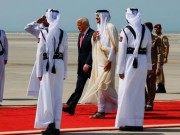 أمير قطر يستقبل ترامب بمستهل زيارته للدوحة