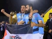 بالصور || علم فلسطين يُزين احتفالات بيراميدز بلقب أبطال أفريقيا