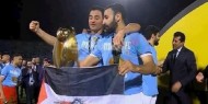 بالصور || علم فلسطين يُزين احتفالات بيراميدز بلقب أبطال أفريقيا