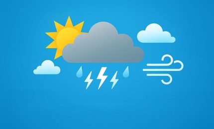 الطقس: أجواء صافية إلى غائمة جزئيا ودرجة الحرارة أعلى من المعدل العام